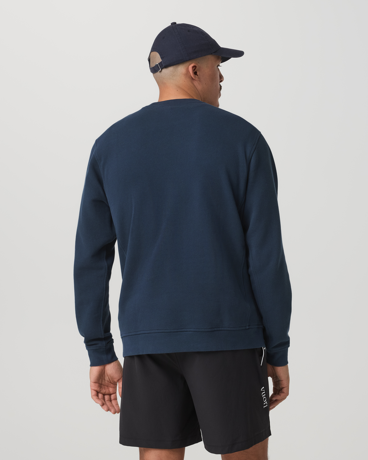 Pique Fleece Crew | Ocean Blue