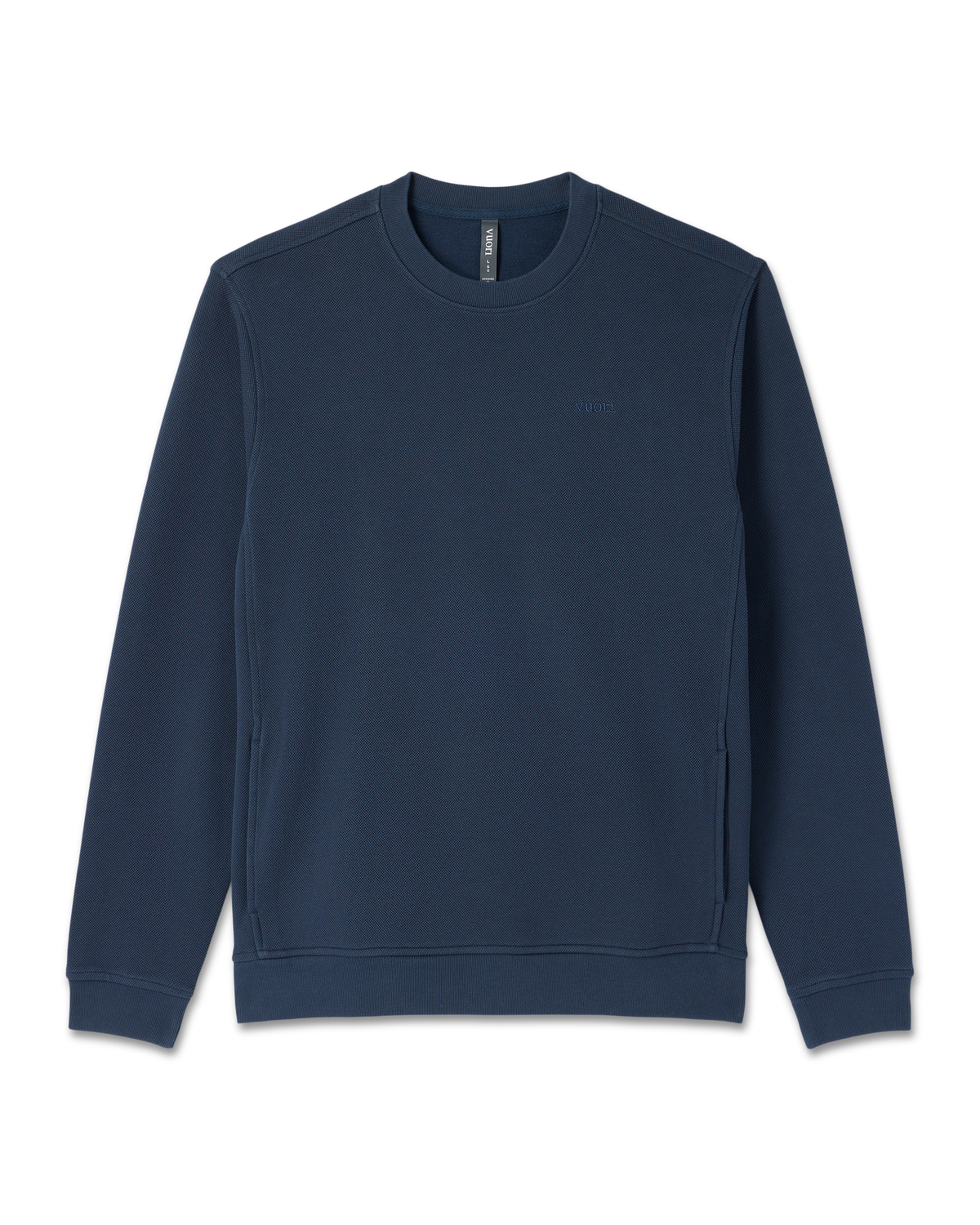 Pique Fleece Crew | Ocean Blue