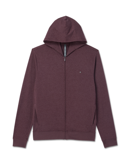 Ponto Full Zip Hoodie | Boysenberry Heather