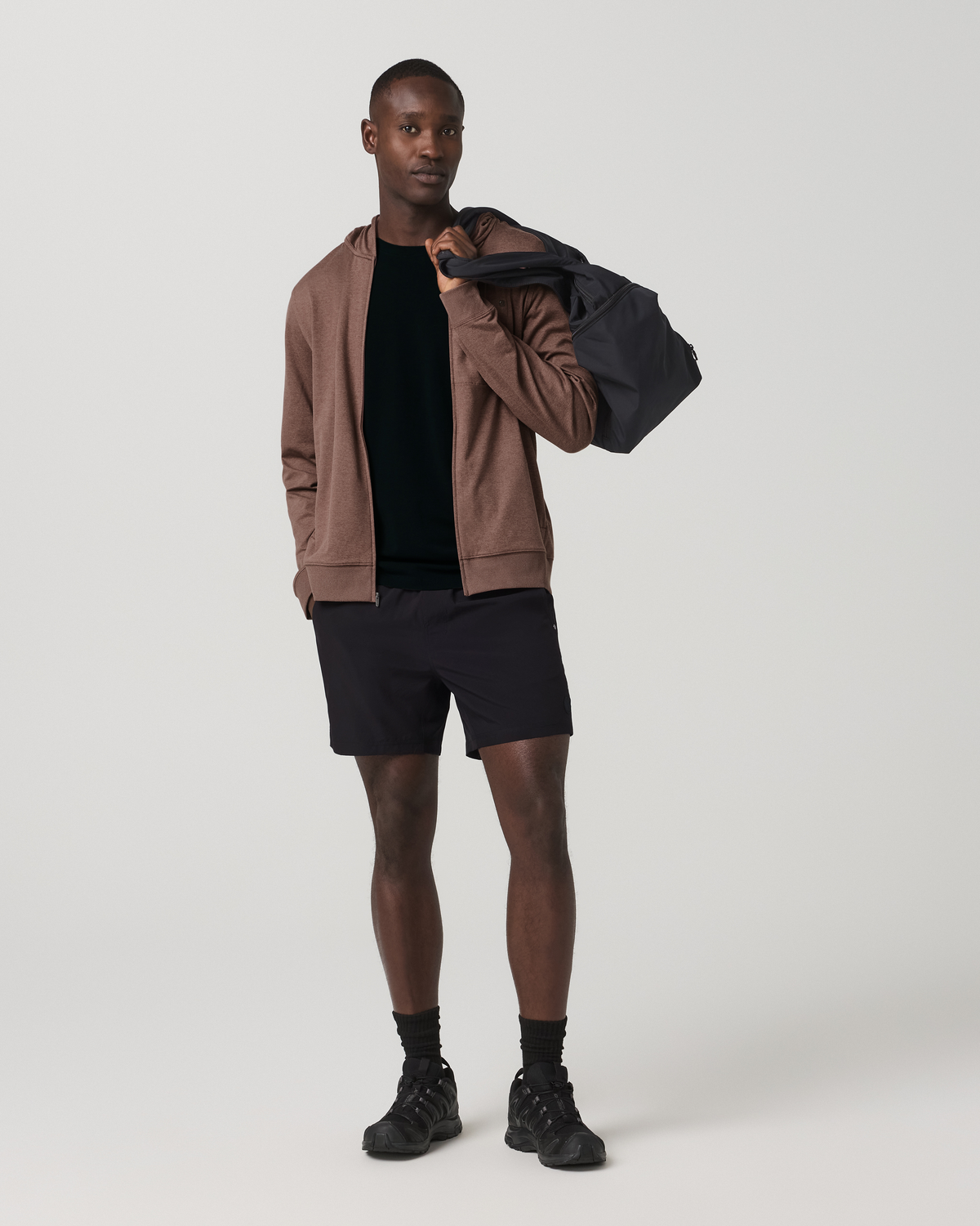 Ponto Full Zip Hoodie | Sable Heather