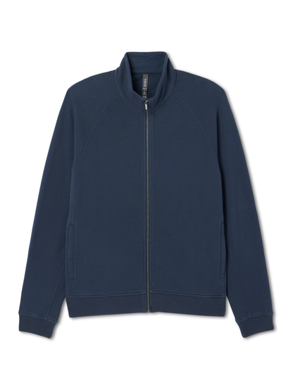 Pique Fleece Track Jacket | Ocean Blue