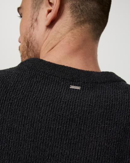 Midweight Rib Sweater | Black