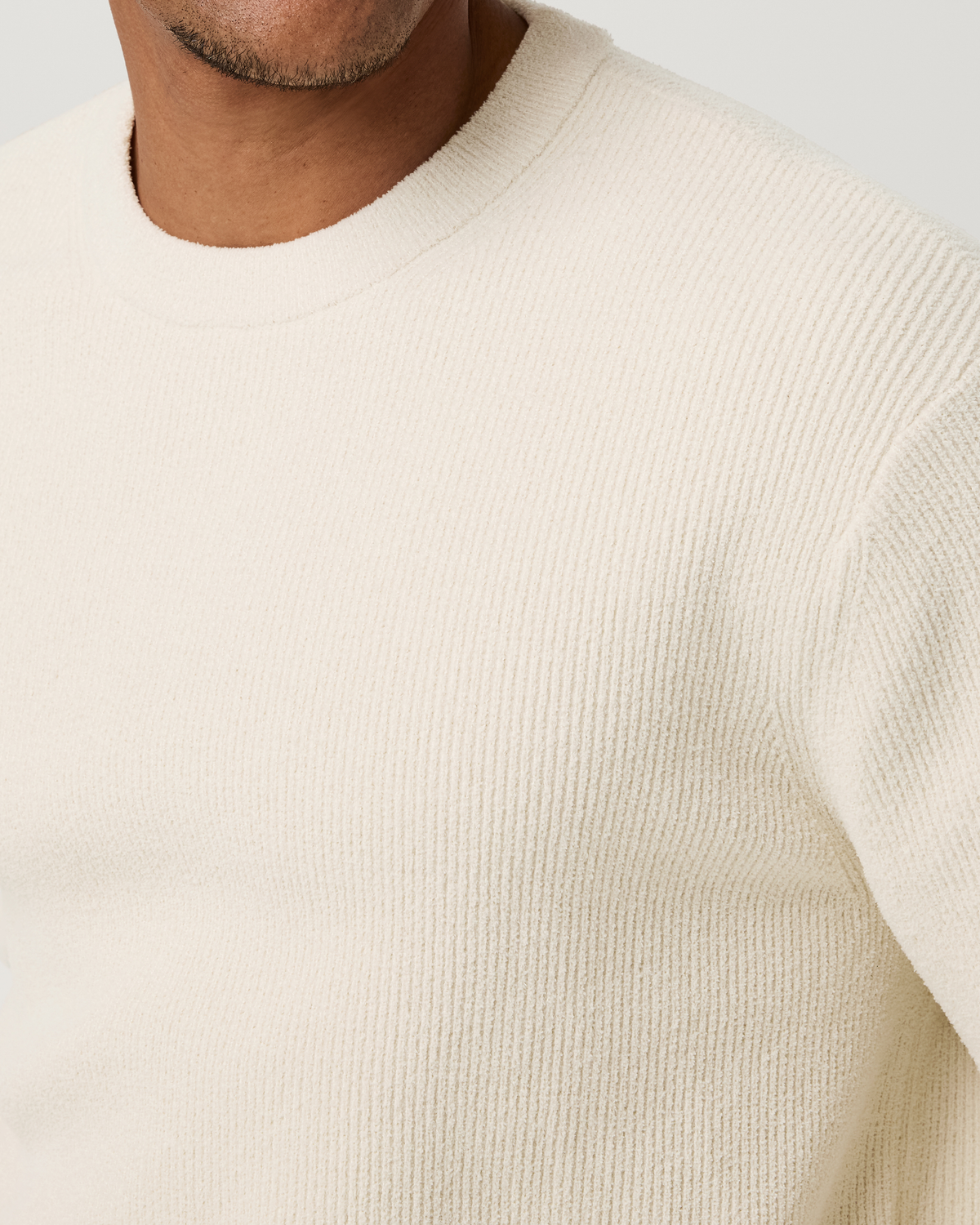 Midweight Rib Sweater | Bone