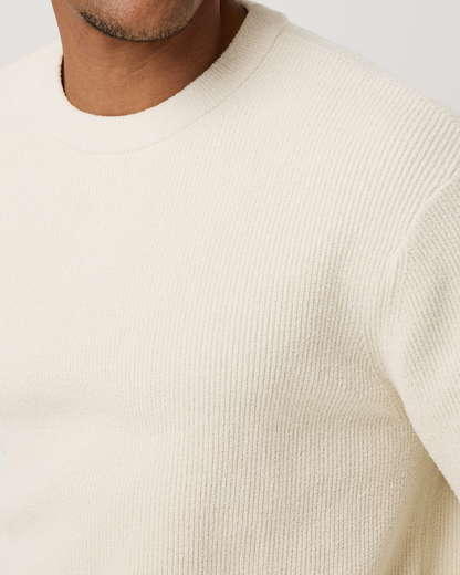 Midweight Rib Sweater | Bone