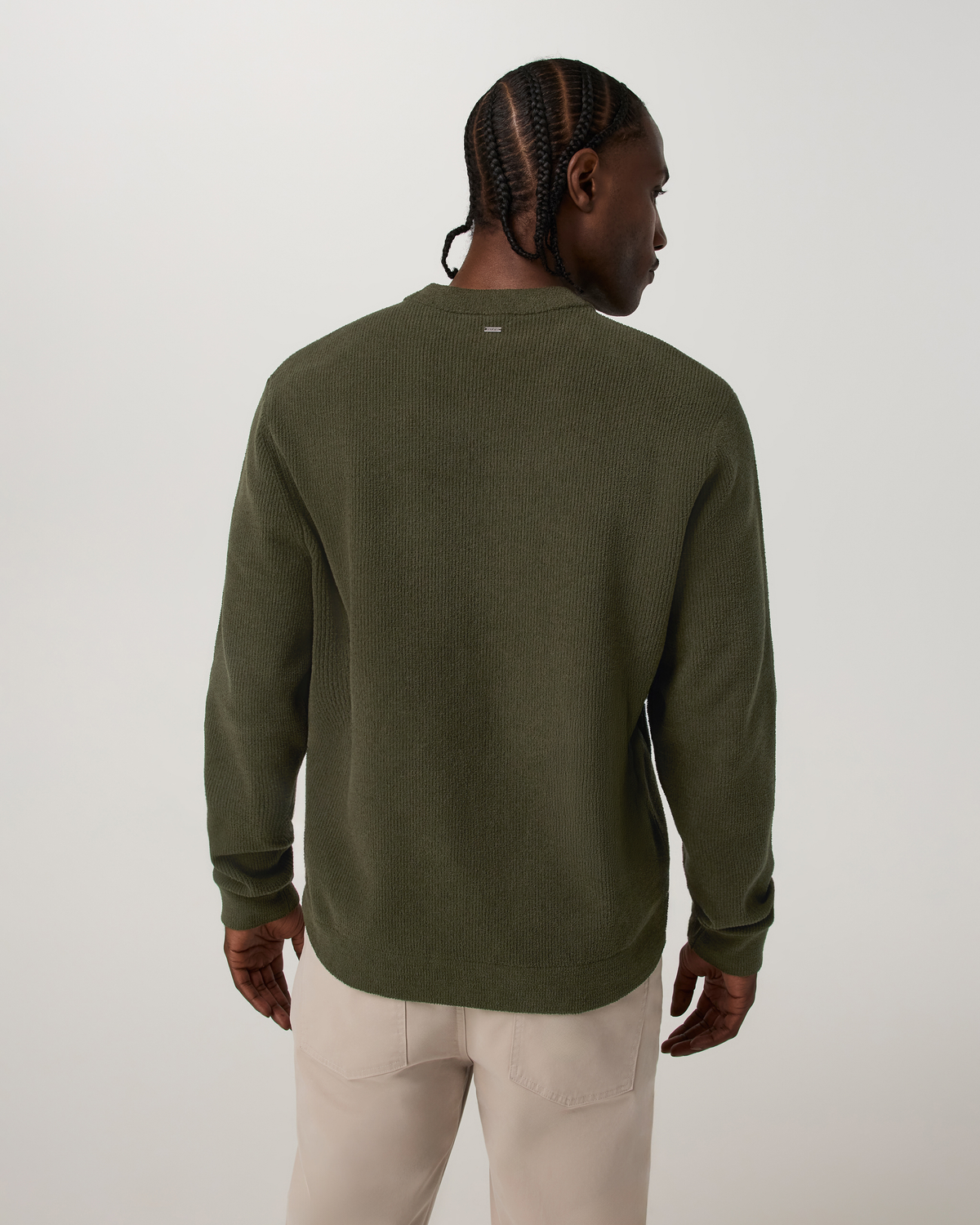 Midweight Rib Sweater | Olive