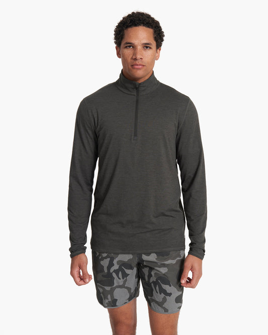 Ease Performance Half Zip | Charcoal Heather