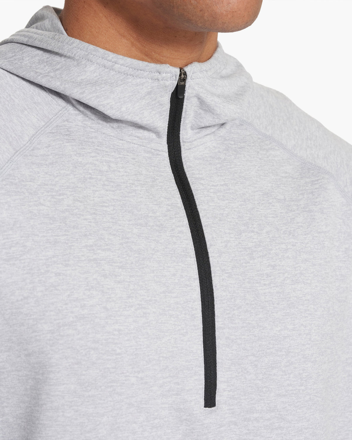 Ponto Performance Half Zip Hoodie | Platinum Heather