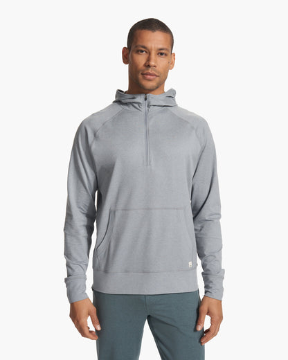 Ponto Performance Half Zip Hoodie | Steel Heather
