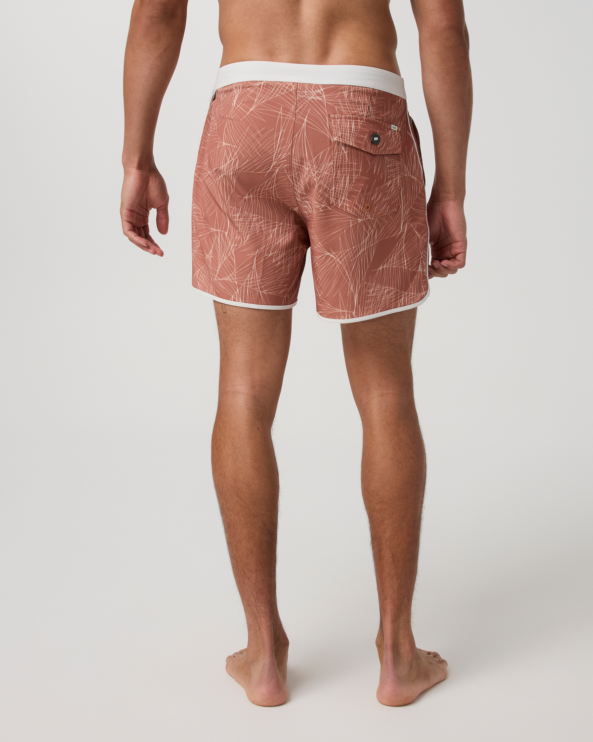 Cruise Boardshort 5" | Vintage Red Palm Shadow