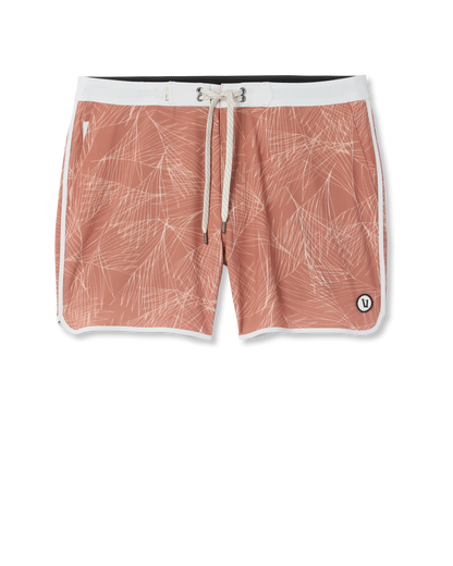 Cruise Boardshort 5" | Vintage Red Palm Shadow