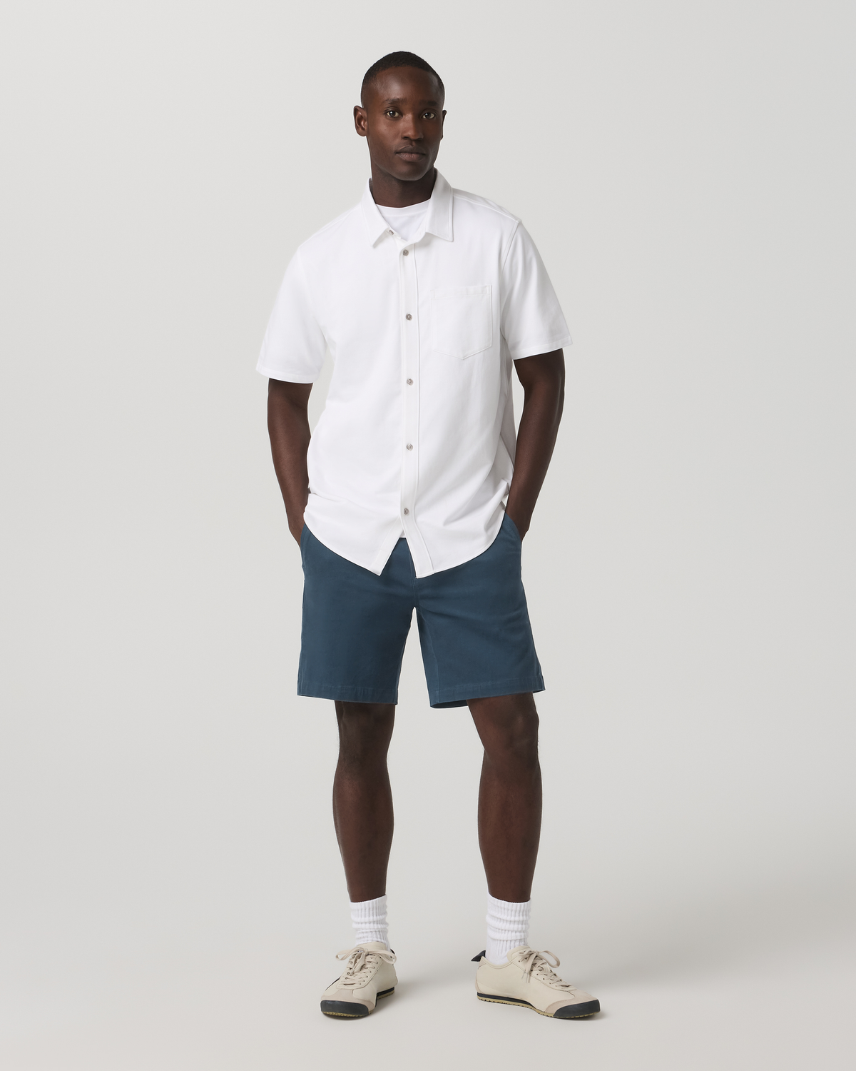Fletcher Chino Short 8" | Ocean Blue