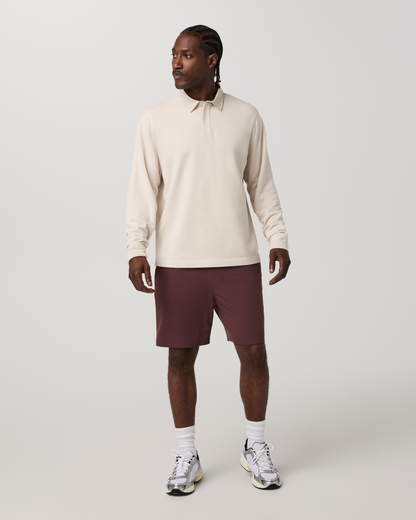 Banks Session Short Unlined 7" | Boysenberry Linen Texture
