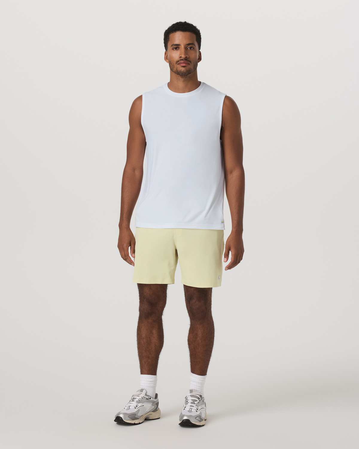 Banks Session Short Unlined 7" | Seed Linen Texture
