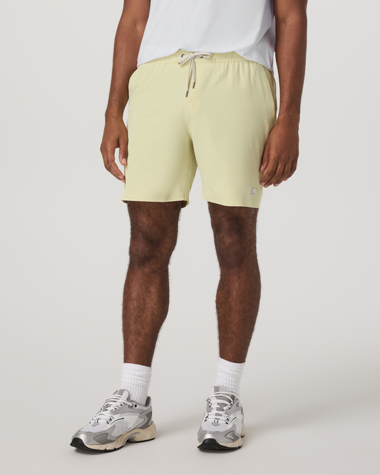 Banks Session Short Unlined 7" | Seed Linen Texture