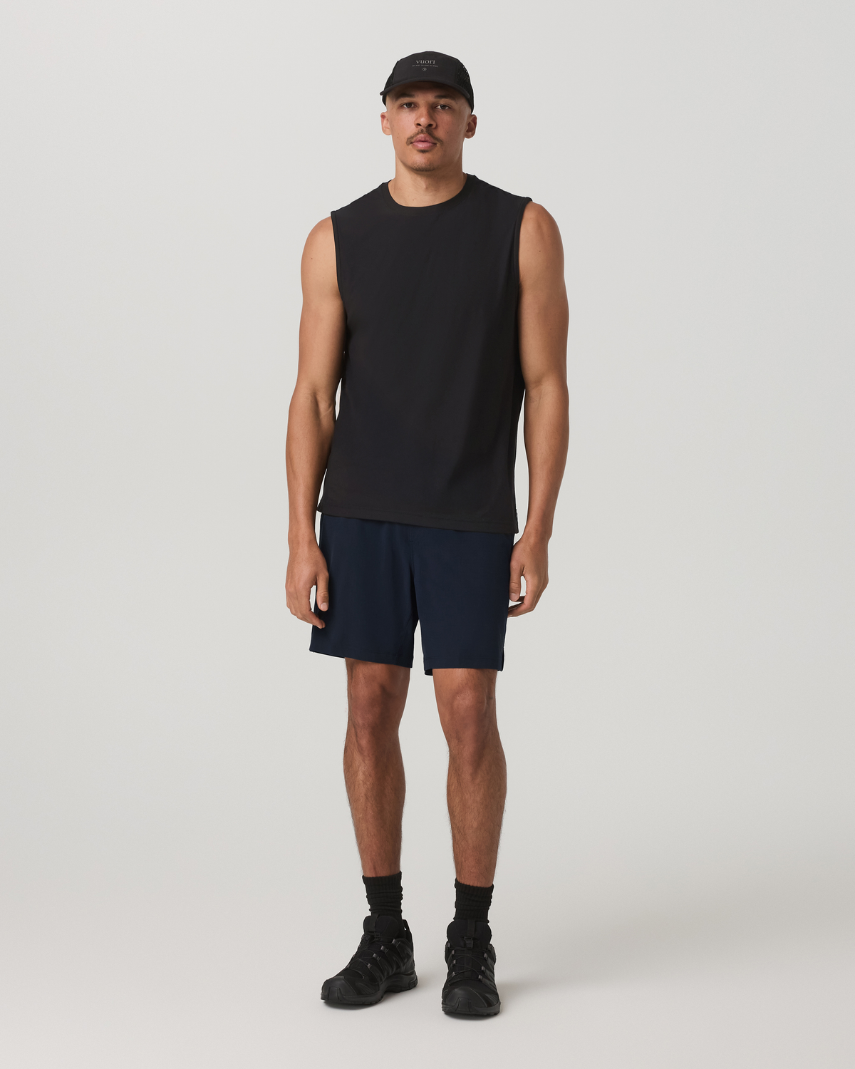 Vuori HardKore Short Lined 7" | Ink