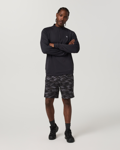 Vuori HardKore Short Lined 7" | Black Riptide Camo
