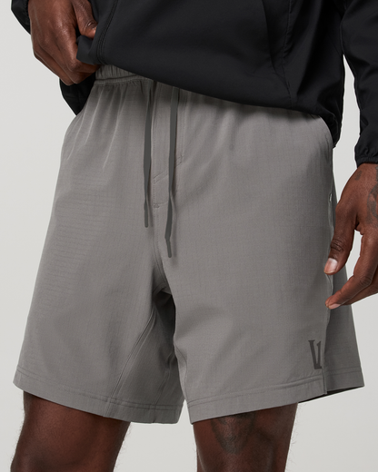 Vuori HardKore Short Lined 7" | Smoke