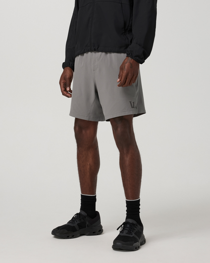 Vuori HardKore Short Lined 7" | Smoke