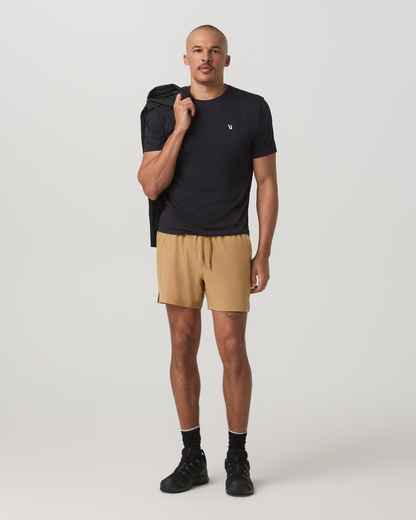 Vuori HardKore Short Lined 5" | Burlap