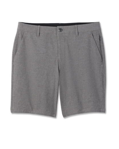 Aim Short 8" | Gull Grey Linen Texture