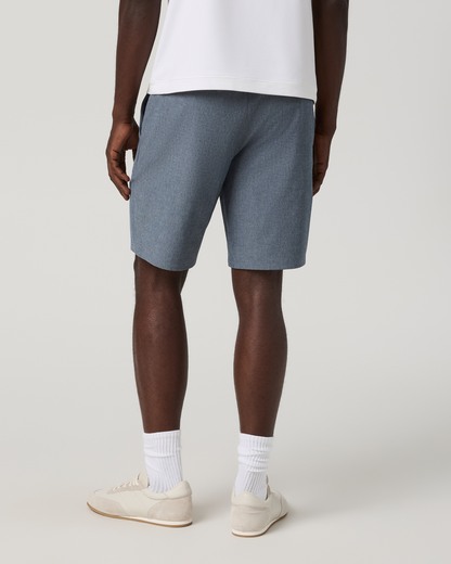 Aim Short 8" | Bay Blue Linen Texture