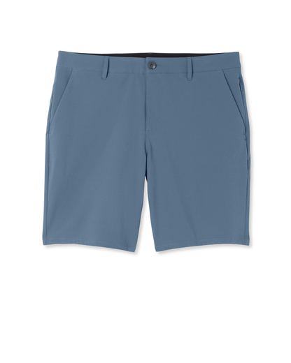 Aim Short 8" | Bay Blue Linen Texture