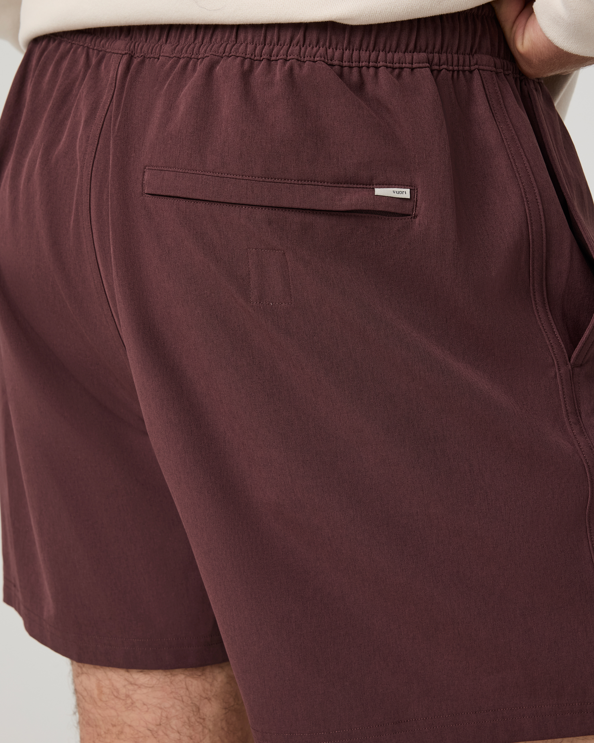 Banks Session Short Unlined 5" | Boysenberry Linen Texture