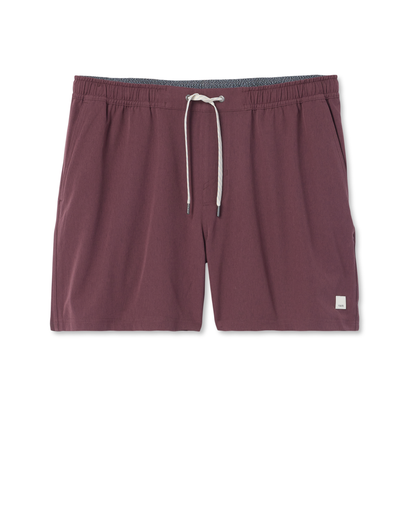 Banks Session Short Unlined 5" | Boysenberry Linen Texture