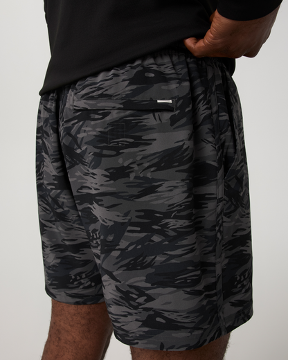 Banks Session Short Unlined 5" | Black Riptide Camo
