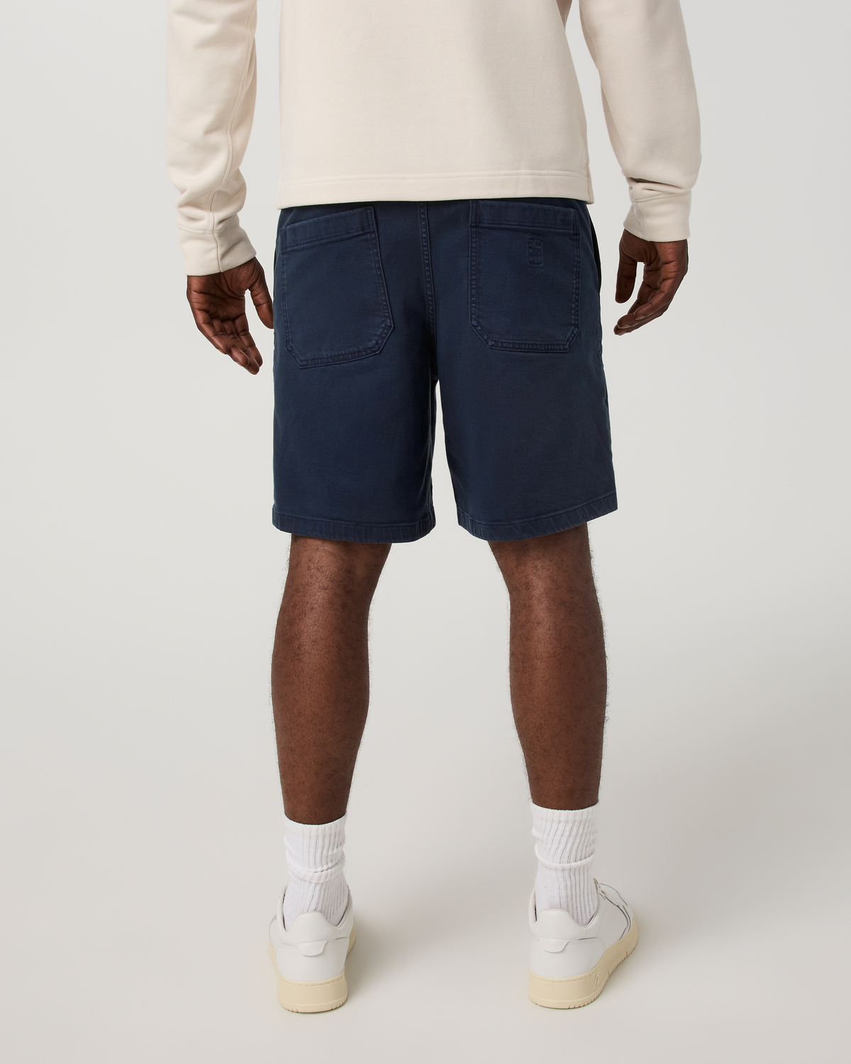 Benton Twill Elastic Waist Short 8" | Ink