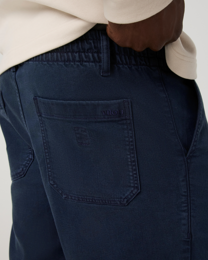 Benton Twill Elastic Waist Short 8" | Ink