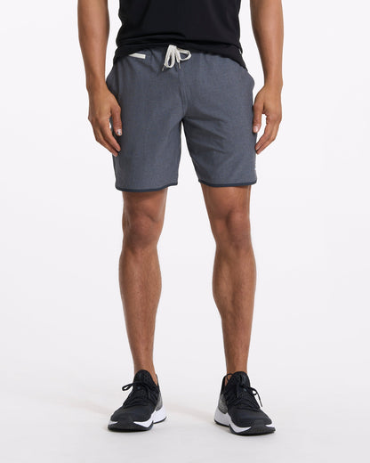 Banks Short Unlined 7" | Charcoal Engineered Stripe