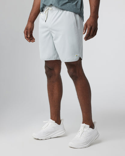 Banks Short Unlined 7" | Sky Grey Linen Texture