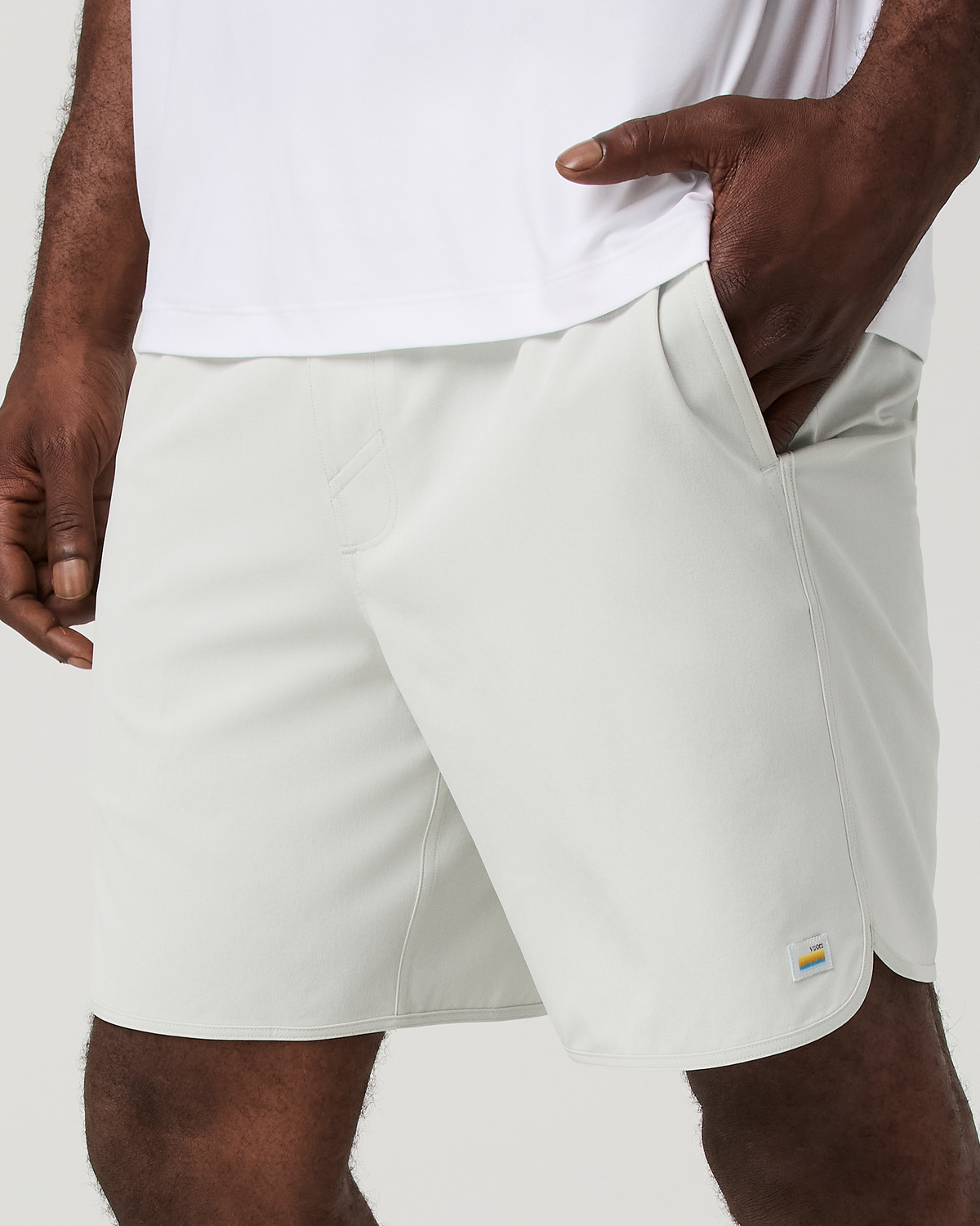 Banks Short Unlined 7" | Breeze Linen Texture