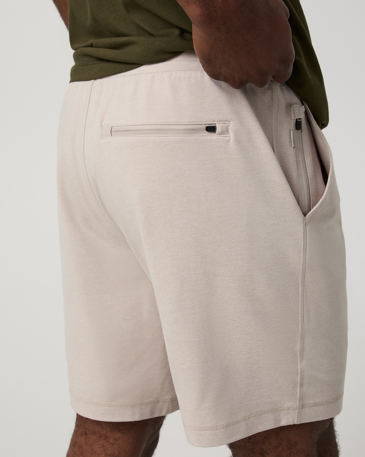 Ponto Performance Short 7" | Ecru Heather