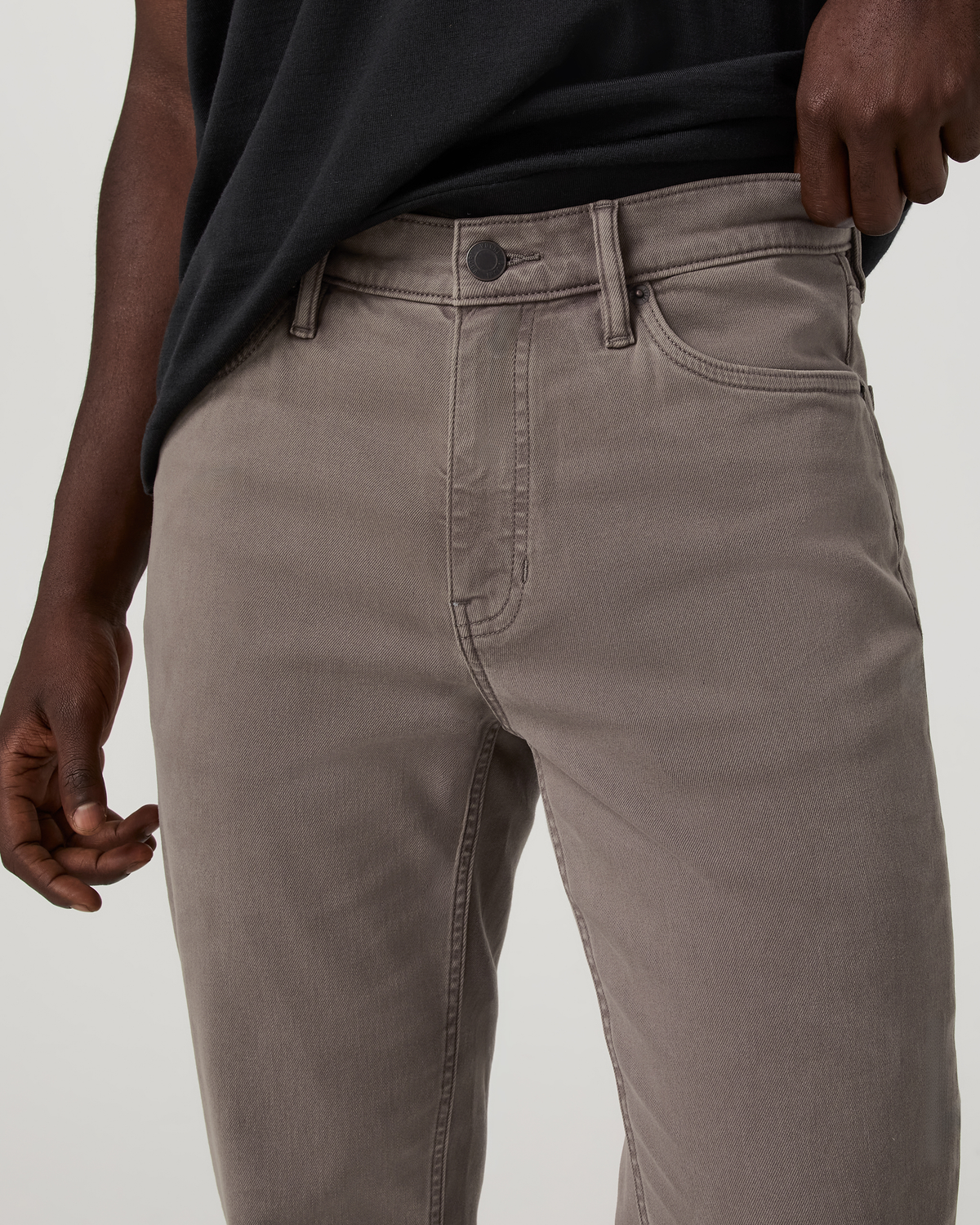 Benton Stretch Twill Pant Athletic Slim Fit 32" | Smokey Taupe