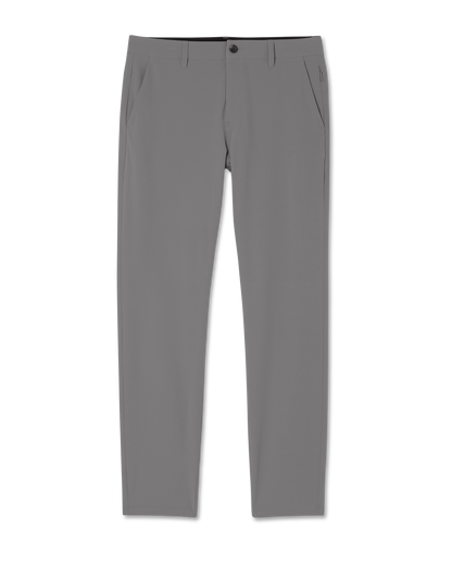 Aim Trouser Athletic Slim Fit 30" | Gull Grey Linen Texture