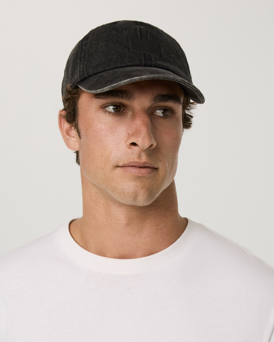 Vuori Vintage Denim Hat | Black Wash Denim