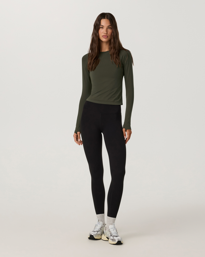Long Sleeve Surge Seamless Tee | Army