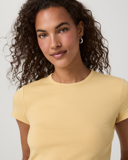 Everyday Cotton Stretch Fitted Tee | Butter