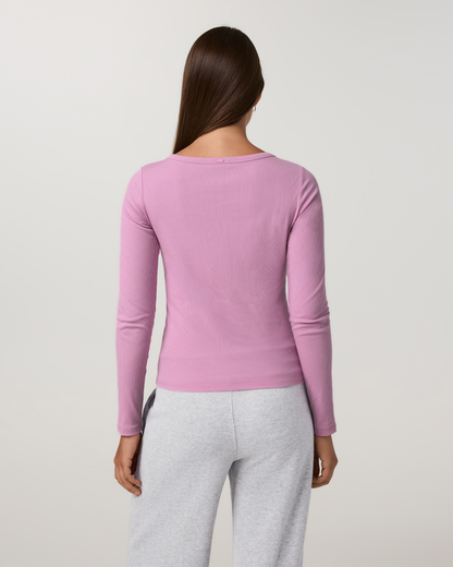 Long Sleeve Pose Subtle Scoop | Light Bloom