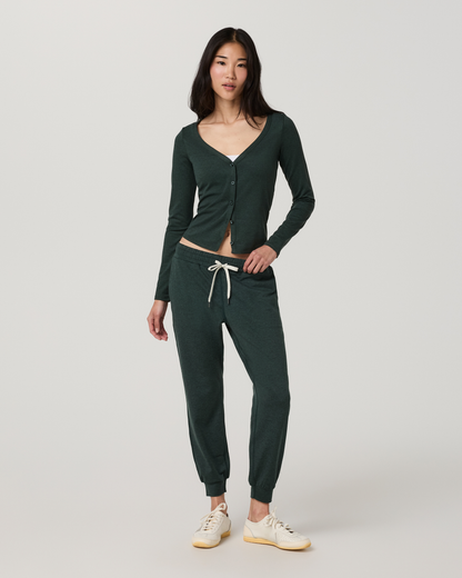 Long Sleeve Halo V-Neck Cardigan | Hemlock Heather
