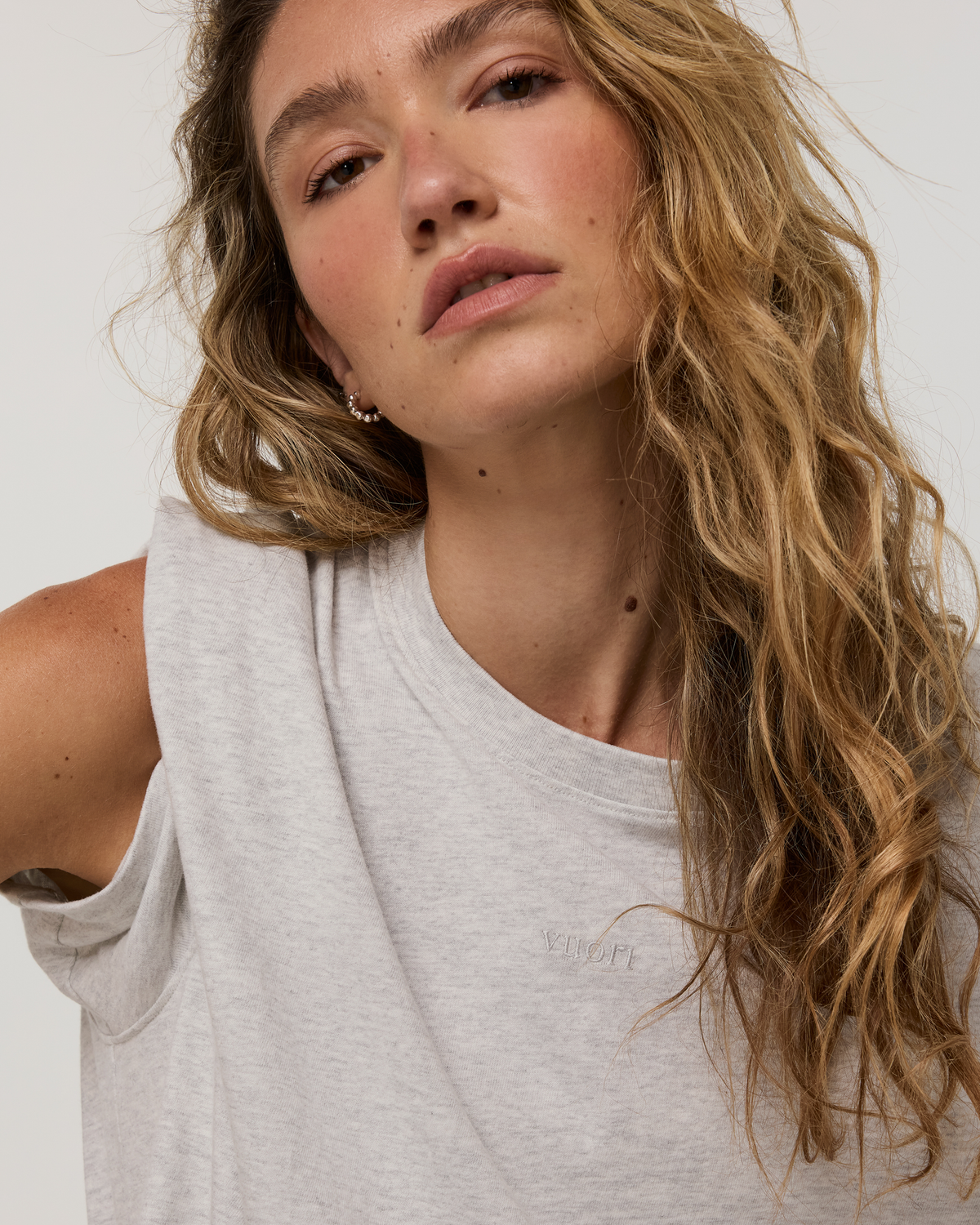 Short Sleeve Heavyweight Oversized Cotton Tee 2.0 | Pale Grey Heather