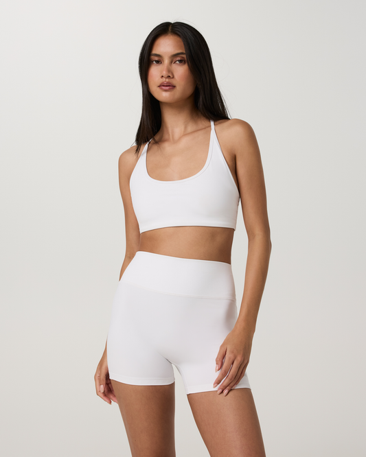 Set Point Layering Bra | White