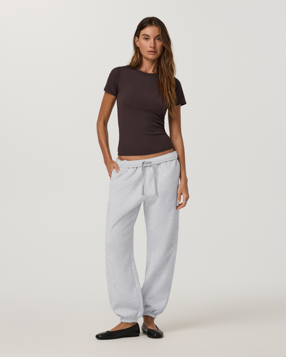 Pose Fitted Tee Long | French Roast