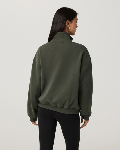 Restore Oversized Half Zip | Army