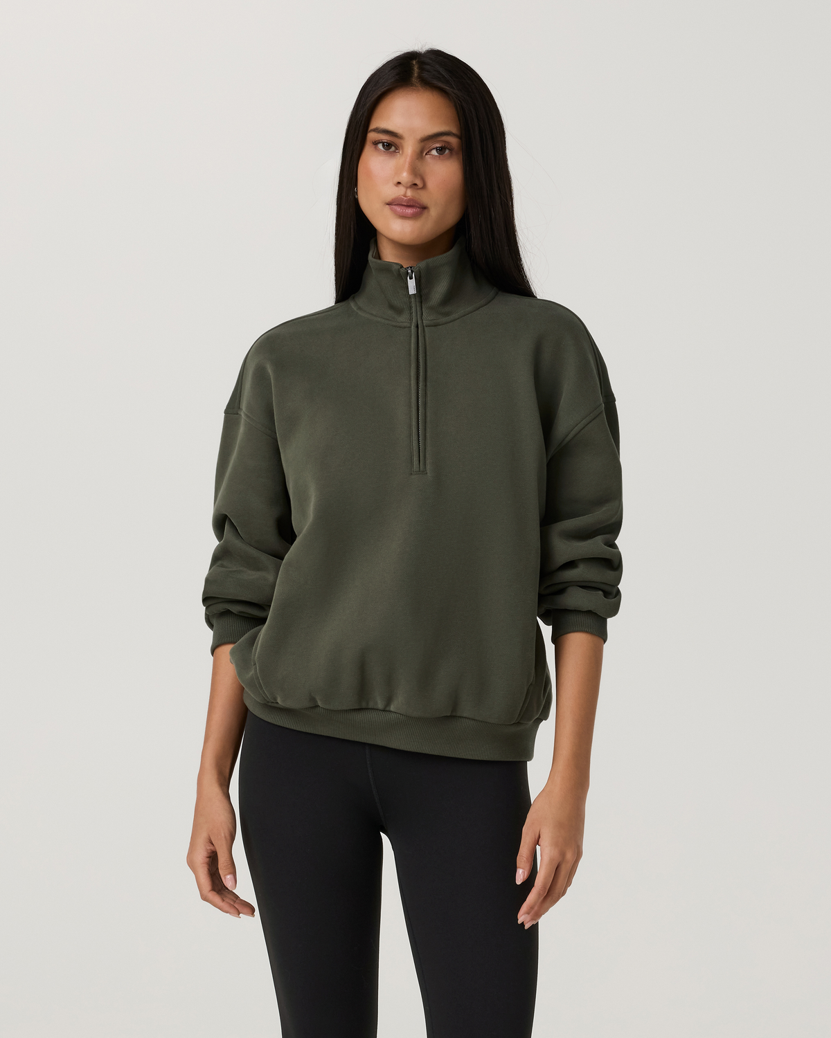 Restore Oversized Half Zip | Army