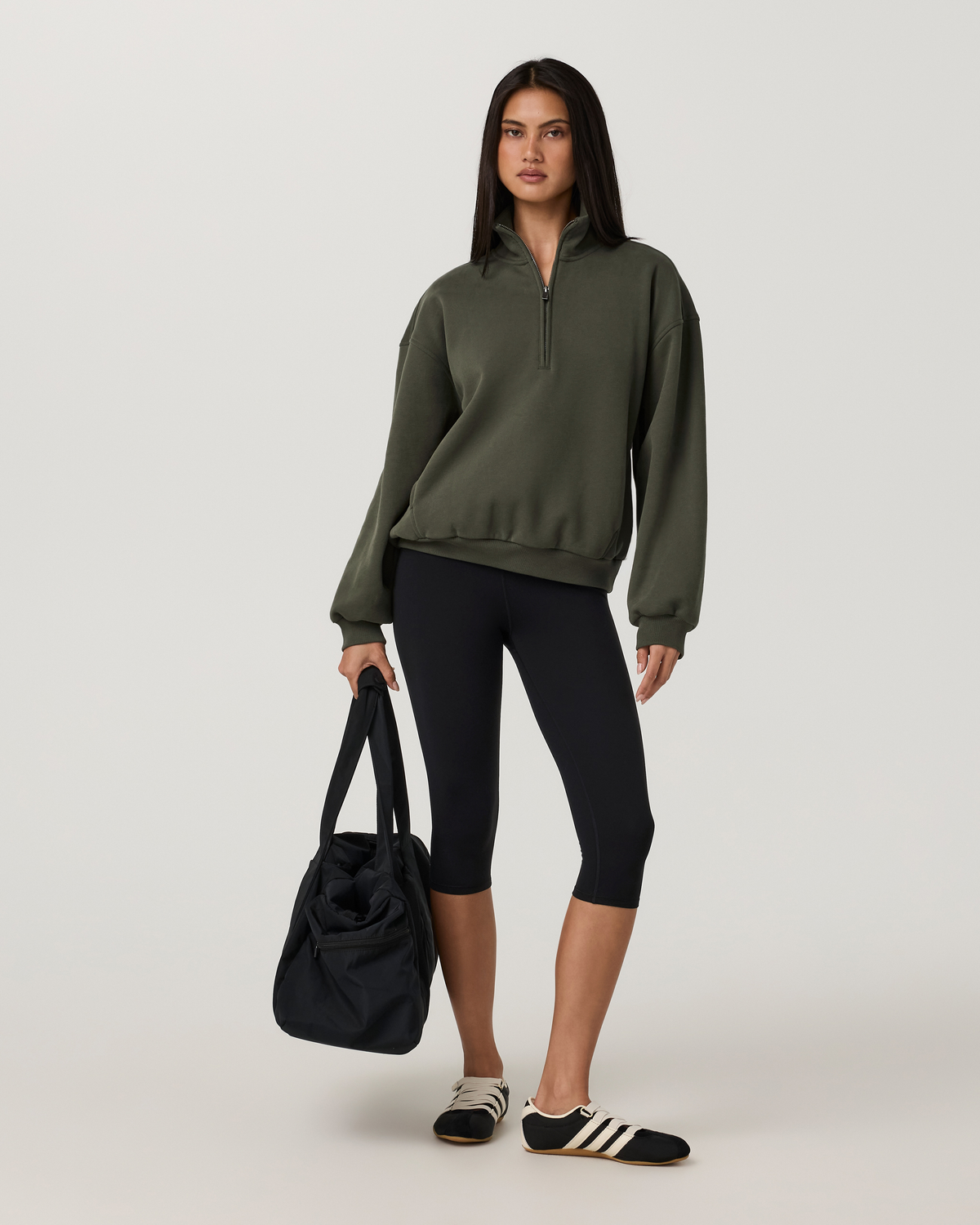 Restore Oversized Half Zip | Army
