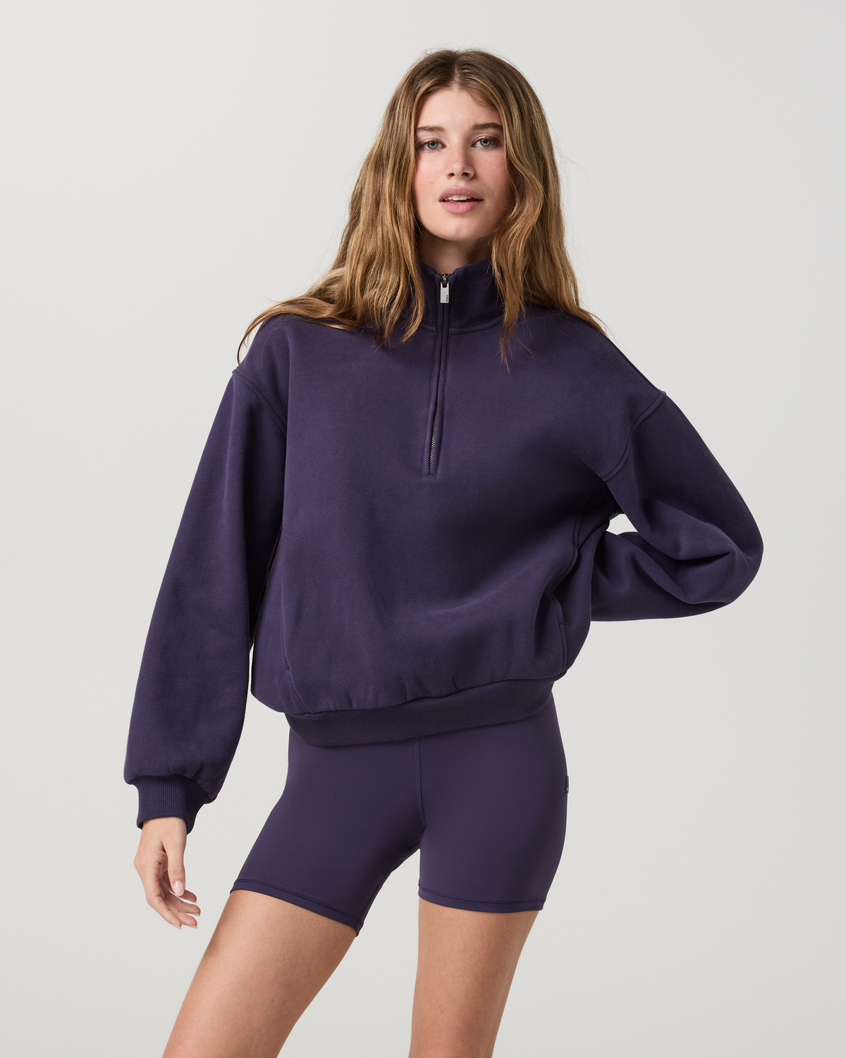 Restore Oversized Half Zip | Velvet Violet