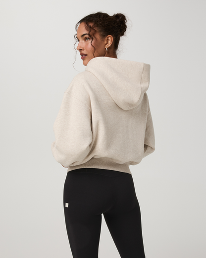 Restore Essential Full Zip Hoodie | Bone Heather